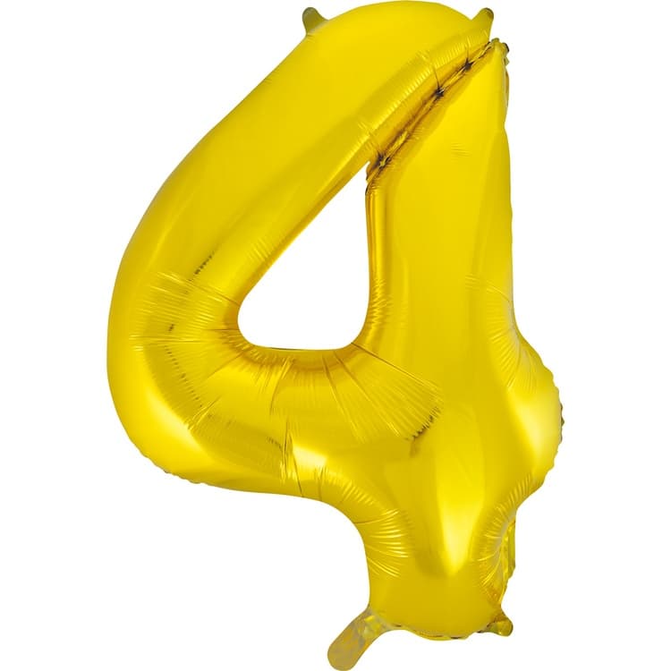 ЦИФРА 4 40" Gold 102см