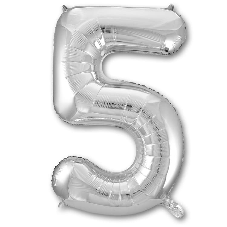 ЦИФРА 5 40" Silver 102см