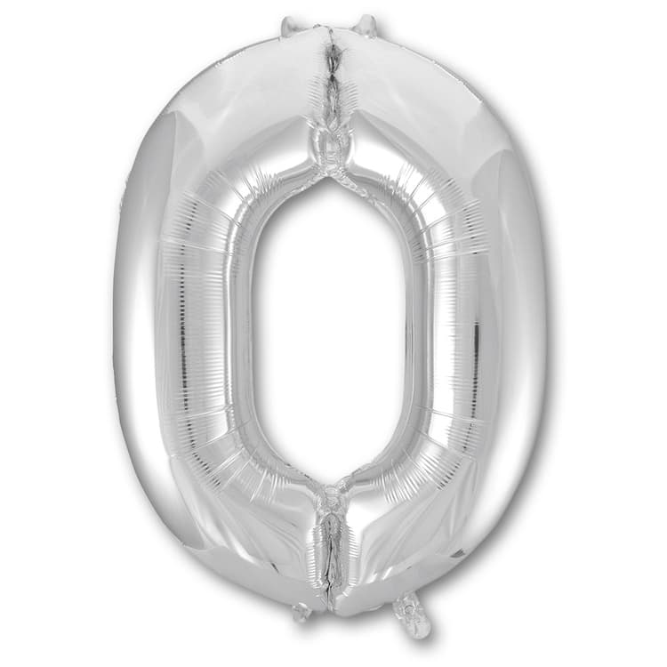 ЦИФРА 0 40" Silver 102см