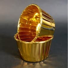 Капсула для маффинов золотая с ламинацией 50/40 (50 шт)