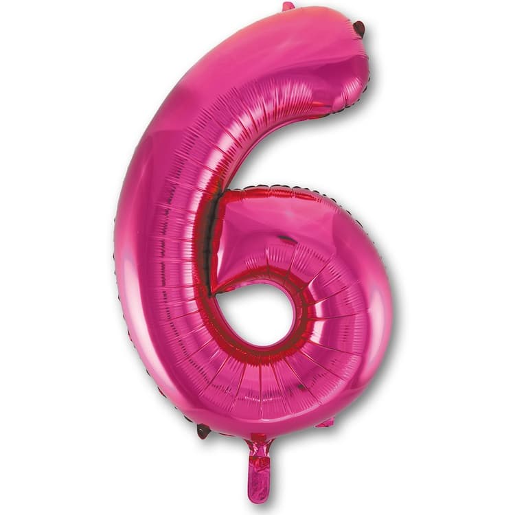 ЦИФРА 6 40" Fuchsia 102см