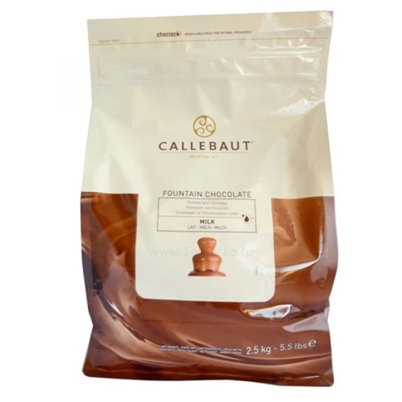 Шоколад "Callebaut" молочный для фонтанов (2.5 кг)