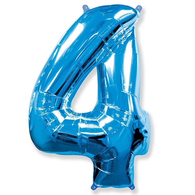 ЦИФРА 4 40" Blue 102см
